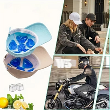 Load image into Gallery viewer, Adjustable Blue PVC Gel Ice Pack Cooling Pad for Helmets and Hats