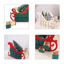 Load image into Gallery viewer, Wooden Christmas Countdown Calendar With Tree, 24 Day Wear Resistant Holiday Décor
