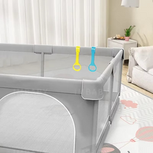 Load image into Gallery viewer, Extra Large Baby Playpen, Dark Grey Safety Play Space for Toddlers and Infants