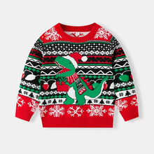 Load image into Gallery viewer, Lovely Kids Christmas Sweater Soft Warm Knit Holiday Pullover