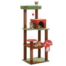 Load image into Gallery viewer, Mushroom Cat Tree Indoor Climbing and Play Tower