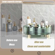 Load image into Gallery viewer, Clear Rotating Makeup Organizer for Easy Access & Display