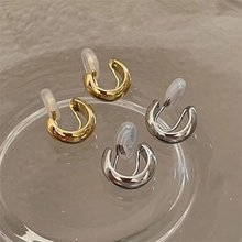 Load image into Gallery viewer, Gold Round Cuff Earrings for Women