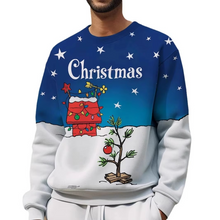 Load image into Gallery viewer, Christmas Lights Print Men’s Hoodie with Button Pocket