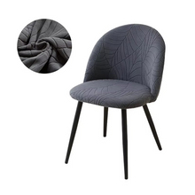 Load image into Gallery viewer, Elastic Velvet Chair Covers - Stretch Low Back Slipcovers for Dining and Makeup Chairs