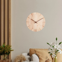 Load image into Gallery viewer, Solid Wood Silent Wall Clock for Home Office and Kitchen