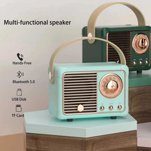Load image into Gallery viewer, Vintage-Style Wireless Bluetooth Speaker with Subwoofer