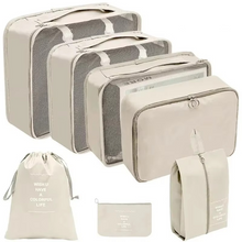 Load image into Gallery viewer, Travel Organizer Packing Cube Set for Luggage and Wardrobe Storage