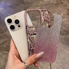 Load image into Gallery viewer, Butterfly Glitter Diamond Mirror Case for iPhone