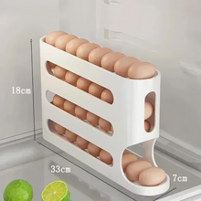 Load image into Gallery viewer, Slide Egg Storage Box – Space-Saving Rolling Tray for Easy, Organized Egg Access