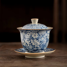 Load image into Gallery viewer, Retro Ceramic Tea Tureen Sancai Gaiwan Tea Maker
