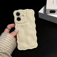 Load image into Gallery viewer, Luxury 3D Stone Pattern Soft Silicone Phone Case with Electroplated Wave Edge
