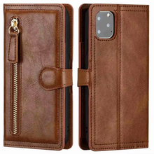 Load image into Gallery viewer, Premium Leather iPhone Flip Wallet & Stand Case