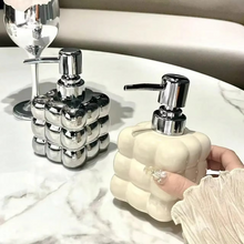 Load image into Gallery viewer, Ceramic Press Pump Dispenser Bottle for Lotion, Soap, Shampoo and Sanitizer