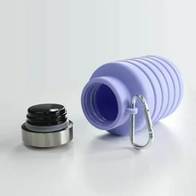 Load image into Gallery viewer, Collapsible Silicone Water Bottle - Portable Folding Travel and Sports Bottle Cup