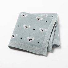 Load image into Gallery viewer, Super Soft Knit Baby Blanket with Cute Koala Design