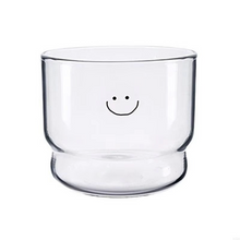 Load image into Gallery viewer, Smiling Face Heat Resistant Glass Mug for Everyday Use