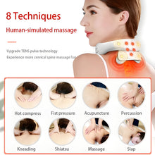 Load image into Gallery viewer, Smart Vibration And Heat Neck Massager For Deep Relaxation