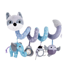 Load image into Gallery viewer, Elephant Spiral Sensory Activity Toy for Car Seat, Stroller, and Crib