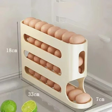 Load image into Gallery viewer, Slide Egg Storage Box – Space-Saving Rolling Tray for Easy, Organized Egg Access