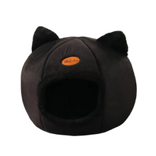 Load image into Gallery viewer, Cozy Cave Winter Cat & Small Dog Bed
