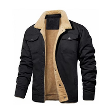 Load image into Gallery viewer, Men’s Retro Plush Jacket - Thick, Windproof, Warm Casual Streetwear
