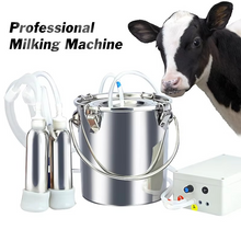 Load image into Gallery viewer, Electric Milking Machine with Vacuum Pump for Goats, Sheep, and Cows