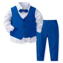 Load image into Gallery viewer, Boys Formal Cotton Outfit Set for Toddlers and Kids