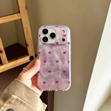 Load image into Gallery viewer, Exquisite Purple Loving Heart Fine Sand Texture Protective Case with Pendant