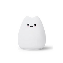 Load image into Gallery viewer, Charming Cat Silicone Night Light with 7-Color Touch Sensor