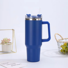 Load image into Gallery viewer, Stainless Steel Insulated Tumbler with Straw and Handle – 40 oz Large Capacity Thermal Cup