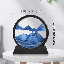 Load image into Gallery viewer, 3D Moving Sand Art Picture Round Glass Deep Sea Hourglass Sandscape