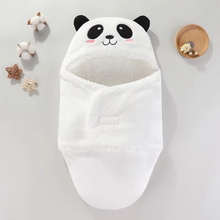 Load image into Gallery viewer, Soft Flannel Baby Sleeping Bag for Autumn and Winter, Cozy Newborn Wrap Blanket for Infants 0–9 Months