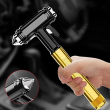 Load image into Gallery viewer, All-Metal Car Safety Window Hammer - Emergency Glass Breaker & Seat Belt Cutter
