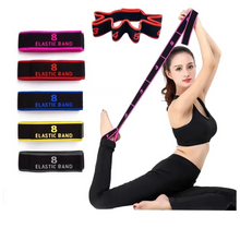 Load image into Gallery viewer, Yoga Stretch Strap with Loops for Pilates and Dance