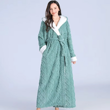 Load image into Gallery viewer, Plush Long Hooded Robe Soft Breathable Fabric