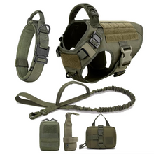 Load image into Gallery viewer, Tactical Dog Harness and Leash Set for Medium and Large Dogs
