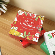 Load image into Gallery viewer, Christmas Gift Boxes Set of 4, Snowman and Santa Claus Cookie and Candy Boxes for Holiday Parties and Home Décor