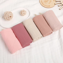 Load image into Gallery viewer, Soft 6-Layer Pure Cotton Baby Washcloth and Burp Cloth Set