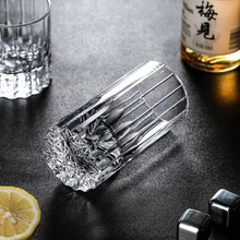 Load image into Gallery viewer, Hand Cut Edo Kiriko Crystal Starburst Whiskey Glass