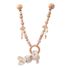 Load image into Gallery viewer, Handmade Crochet Wooden Baby Rattle Toy with Ocean Animal Mobile