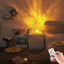 Load image into Gallery viewer, Water Ripple Projector Night Light Crystal Mood Lamp for Bedroom and Home Décor
