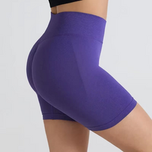 Load image into Gallery viewer, Seamless High Waisted Yoga Shorts for Women Tight Fit Hip Lifting Fitness and Running Shorts