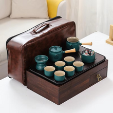 Load image into Gallery viewer, Portable Car Tea Table and Storage Tray for Outdoor and Travel Use
