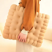 Load image into Gallery viewer, Biscuit Shaped Plush Cushion for Chairs and Sofas
