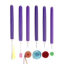 Load image into Gallery viewer, Quilling Paper Tool Set with Slotted Pen, Tweezers, Needle Pins, and Craft Accessories – 7, 6, or 12 Piece Kit