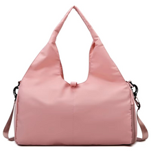 Load image into Gallery viewer, Women’s Waterproof Sport and Travel Duffel Bag with Shoe Compartment