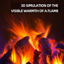 Load image into Gallery viewer, Household 3D Flame Electric Fireplace Heater for Indoor Use