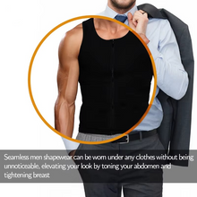 Load image into Gallery viewer, Men's Slimming Body Shaper Vest with Double Belts