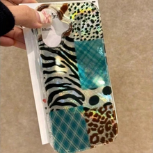 Load image into Gallery viewer, Retro Patchwork Glacier Pattern Silicone Phone Case